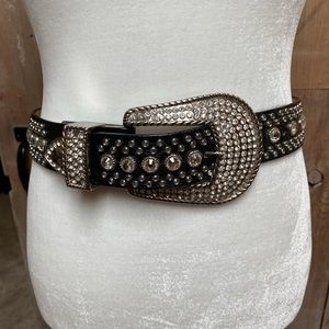 Bejeweled western belt